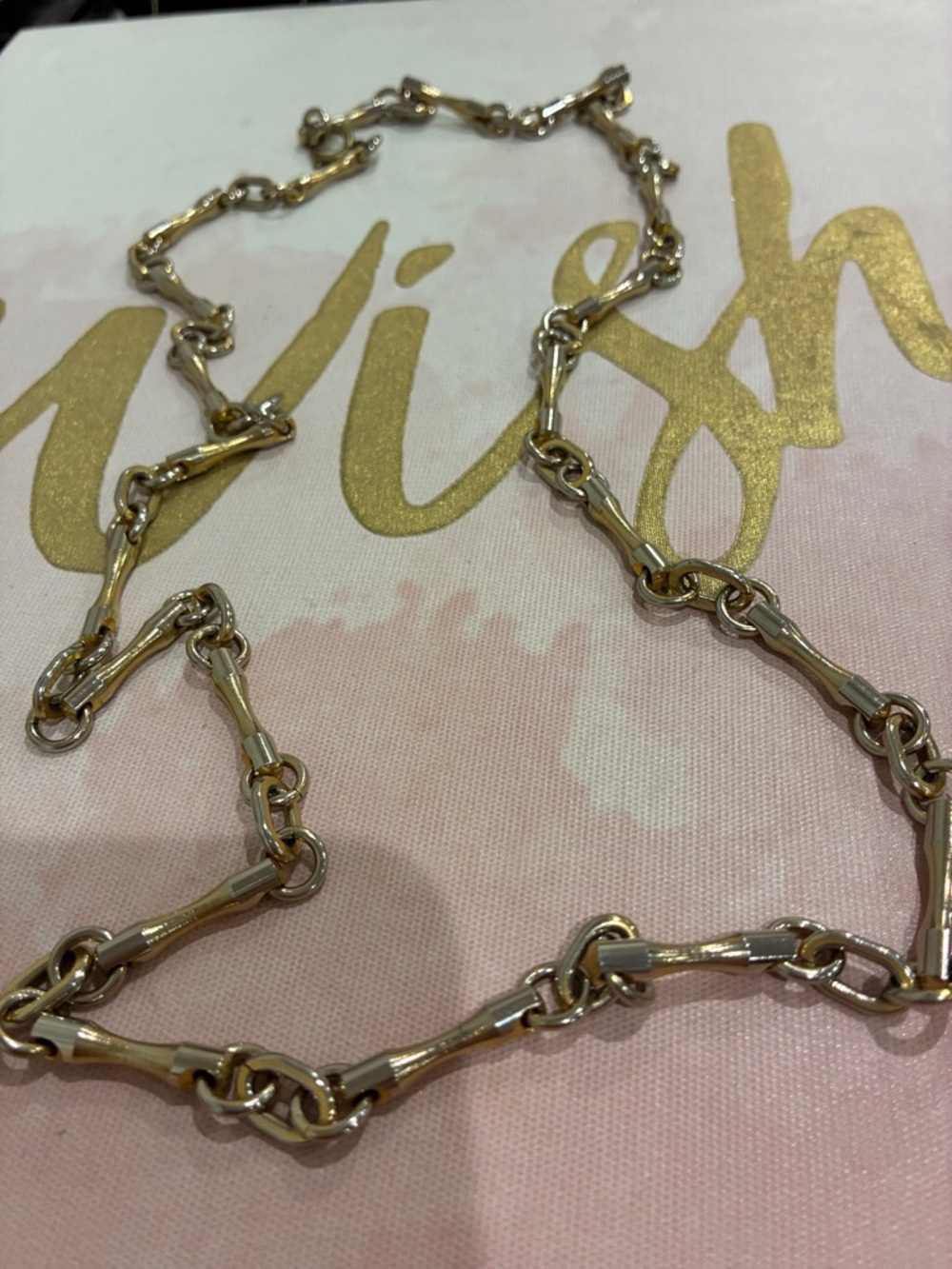 Gold-Tone Link Necklace - Elegant Women's Jewelry